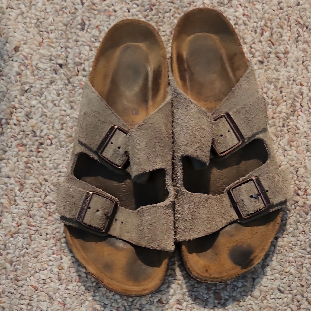 Birkenstock Suede Double Strap Sandals